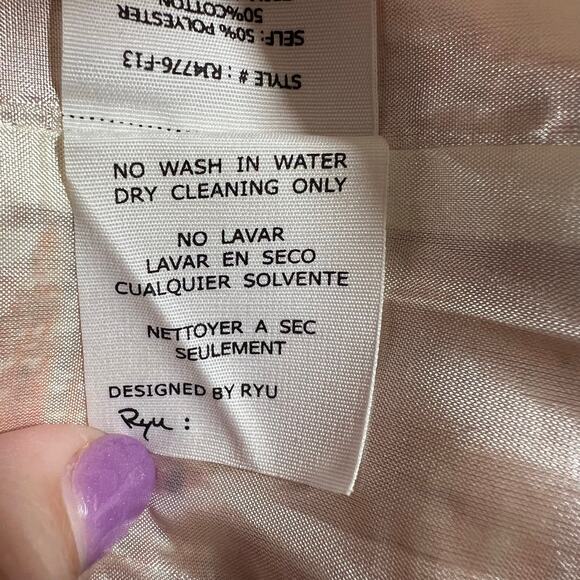 Ryu NWT Tweed Crochet Jacket Orange Cream Soze Medium Boho Classy Professional - Picture 7 of 10